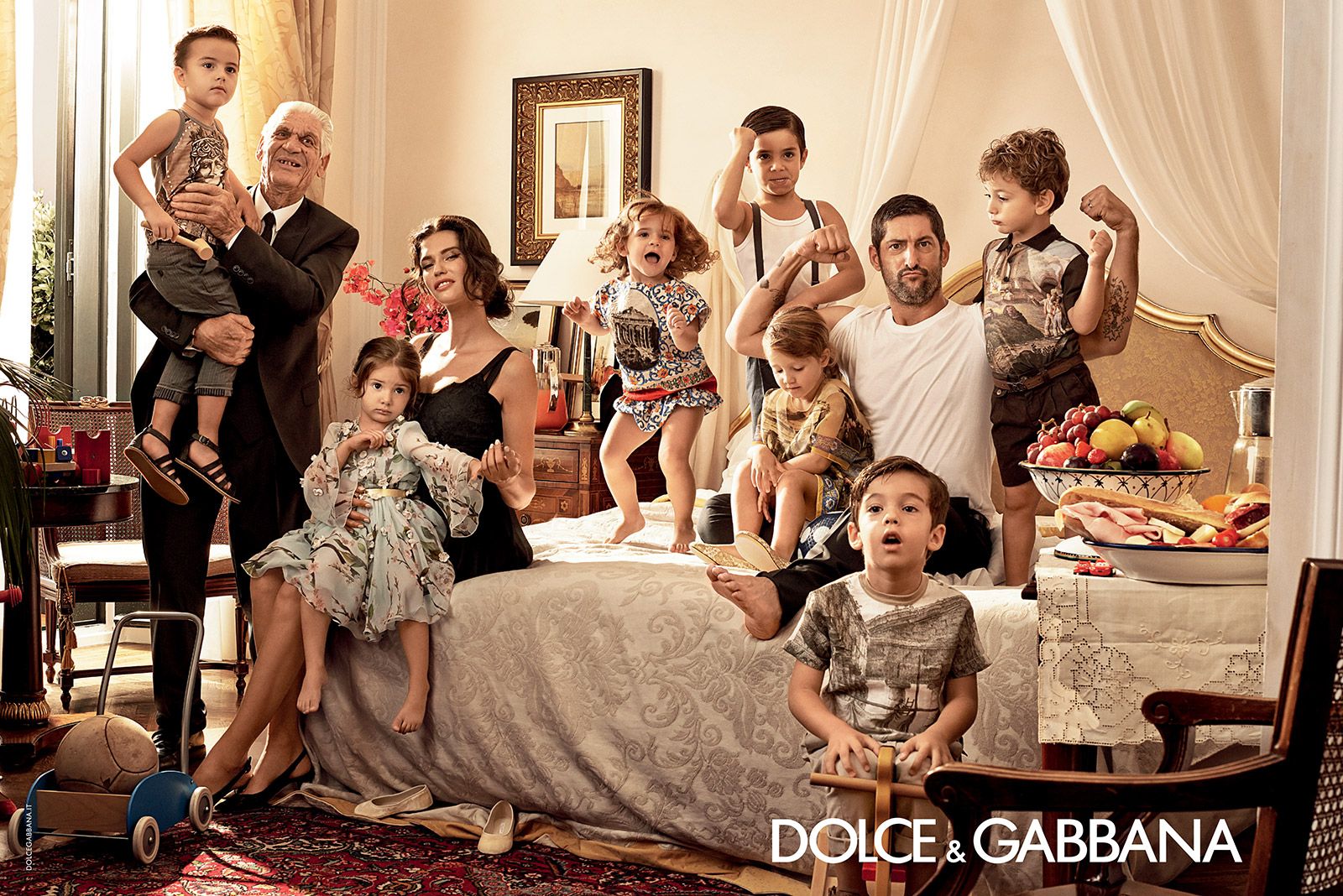 Familie in der Fashion Anzeige