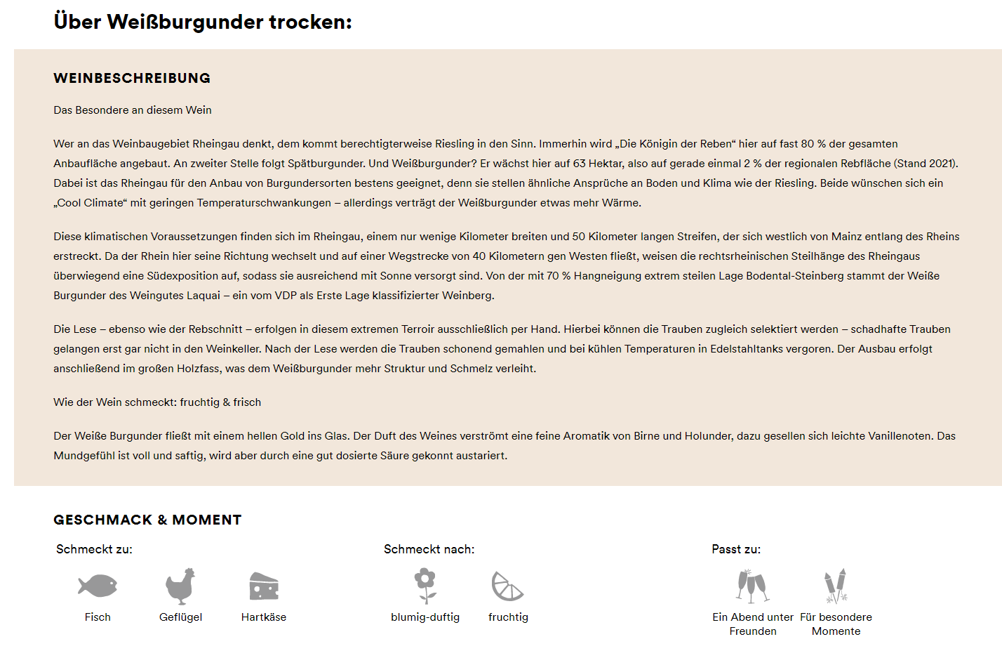 Weinrezensionen für Online Weinshop